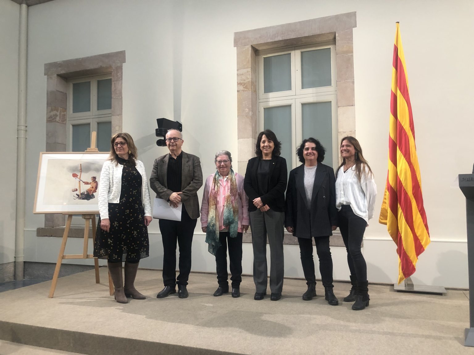 Recepció del premi Solidaritat al Parlament de Catalunya