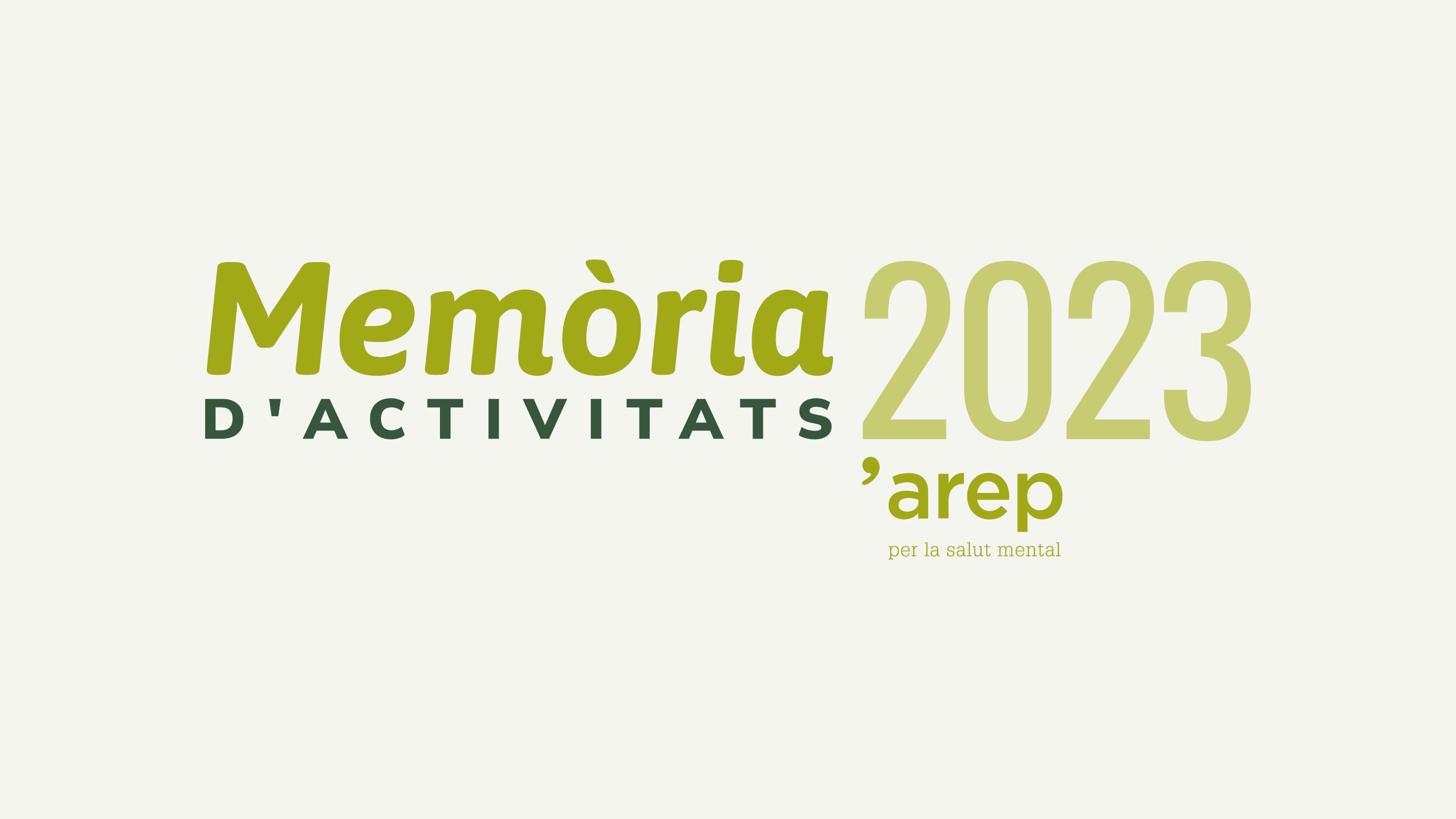 Arep: Memòria d'activitats 2023.