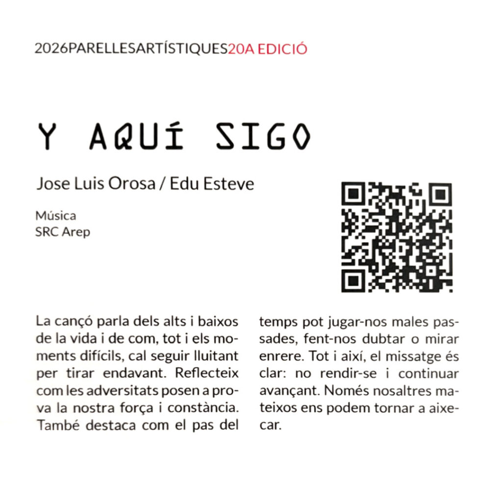 Text que acompanya la cançó "Y aquí sigo".